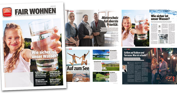 Seiten des Fair-Wohnen-Magazins 2018